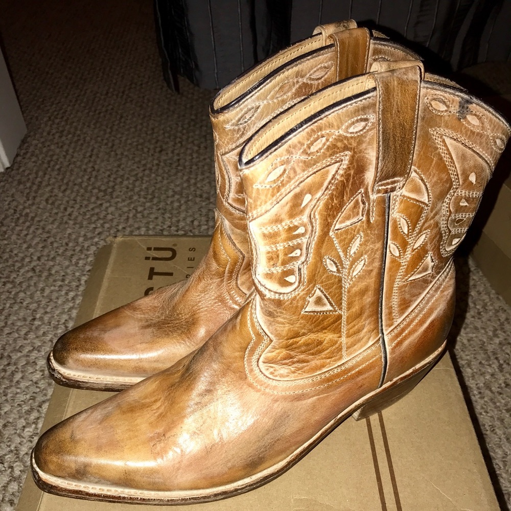 Bed Stu Filly Low Cut Cowboy Bootie **Worn Once**